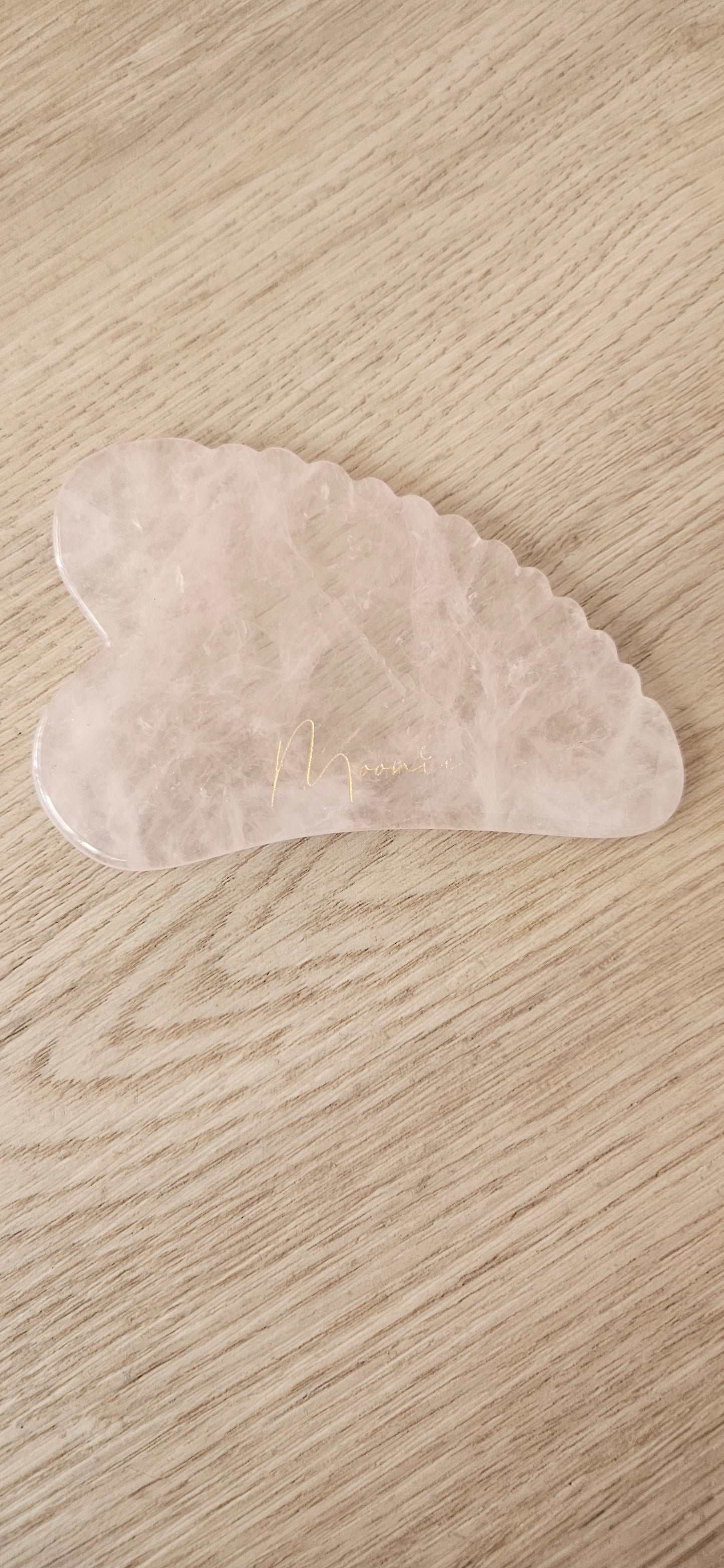 Rozenkwarts facial Gua Sha heart tool